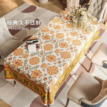 Легкая роскошная прямоугольная скатерть для обеденного стола 2023 года, новые столовые наборы из хлопка и льна, Xidu Ruila 858 |