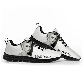 Мадонна, поп-рок певица, диско, модная спортивная обувь, Мужская, женская, подростковая, Детские кроссовки, Изготовленная на заказ высококачественная обувь для пары