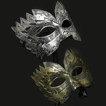 Маскарадный костюм Римского гладиатора для костюмированной вечеринки на Хэллоуин, маскарадная маска для глаз, маска для вечеринки на половину лица