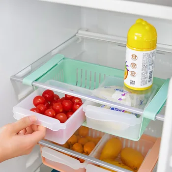 Масштабируемый холодильник, ящик для хранения свежих продуктов, выдвижной ящик, Специальный инструмент для хранения, Корзина для домашнего хранения, Корзина для яиц