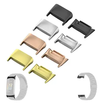 Металлический разъем из 2 предметов для смарт-часов Fitbit Charge 5, адаптер из нержавеющей стали для Fitbit Charge 5, металлическое крепление, регулируемое