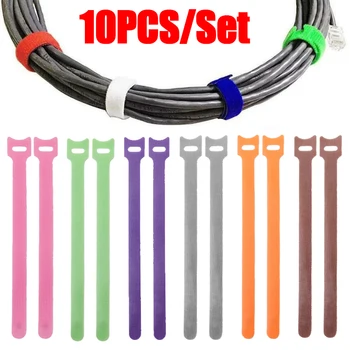 Многоразовые Нейлоновые кабельные ремни, Шнурные стяжки для сетевой линии, Шнур для передачи данных, наушники, USB-кабель, Органайзеры, Инструмент для уборки на столе