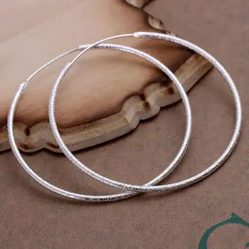 мода desigan Круглый круг красивый прекрасный высококачественный женский серебряный цвет Вечерние Серьги Ювелирные изделия бесплатная доставка