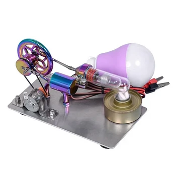 Модель двигателя Стирлинга горячего воздуха Генератор Двигателя Физический Эксперимент Научная игрушка Образовательная Научная игрушка