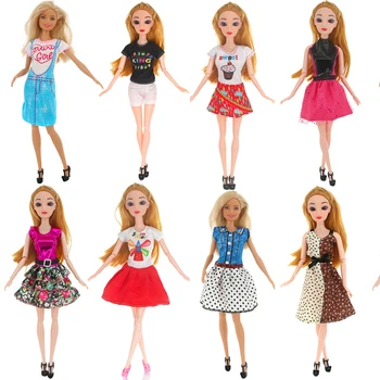 Модное платье, вечерняя юбка для куклы 1/6, праздничная одежда для девочек, игрушки своими руками, подарки на День рождения для куклы Барби, аксессуары для одевания