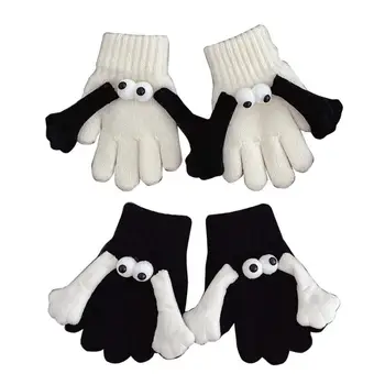 Модные перчатки с магнитным отсосом для пальцев, удобные зимние перчатки, мягкие теплые варежки, дышащая грелка для рук Унисекс