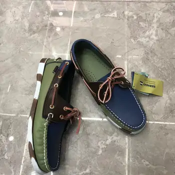 Мужская аутентичная обувь Sebago Docksides - кожаные туфли-лодочки премиум-класса на шнуровке, лоферы AB224