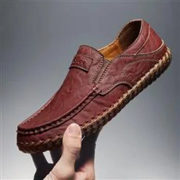 Мужская обувь в горошек Из Натуральной кожи, Осень 2023, Новый Британский Стиль, Модная Высококачественная Повседневная Кожаная обувь без застежки