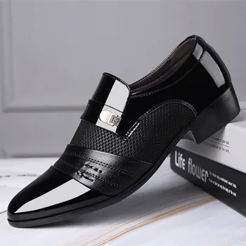 Мужские модельные туфли, Мужские оксфорды, Модная мужская обувь в деловом стиле, Новинка 2023 года, Классические кожаные мужские костюмы, Обувь, мужская обувь