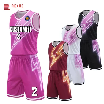 Мужской баскетбольный набор на заказ с именем, номером, логотипом, Новая спортивная одежда для молодежного колледжа, тренировочный костюм из 2 частей Джерси и коротких штанов