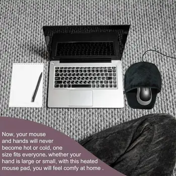 Мультяшный коврик для мыши с подогревом USB Нагревательные Коврики для мыши Зимняя Грелка для рук Коврик для мыши для компьютера Ноутбук Коврики для мыши Игровые аксессуары Y5K4