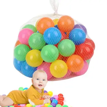 Мячи для игры в мяч Красочные игрушечные мячи для детей 50 шт./пакет Многоразовые толстые океанские мячи для детских игр на открытом воздухе Спортивный мяч