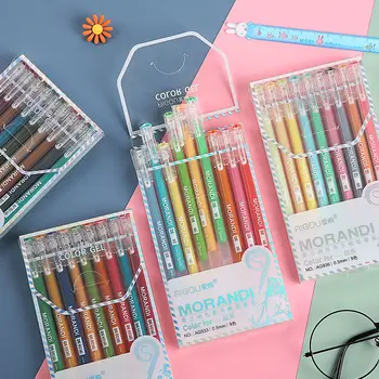Набор гелевых ручек Morandi Color, простая и симпатичная цветная ручка, многоцветная ручка для сока