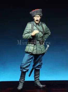Набор моделей фигурок солдата из смолы 1/35, макет военной миниатюрной сцены, казачий солдат в разобранном виде и неокрашенный, бесплатная доставка