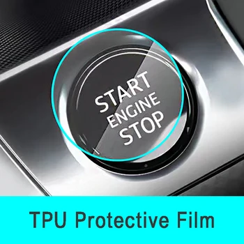 Наклейка защитной пленки на кнопку запуска и остановки автомобиля для Toyota CHR C-HR Prado 2017 Prius 2 кнопки