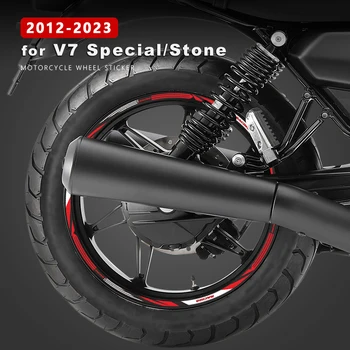 Наклейка на Колесо Мотоцикла Водонепроницаемая Наклейка на Обод для Moto Guzzi V7 Stone Accessories V7 II III Stone Special Edition 2012-2023 2022