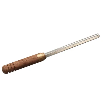 Напильник для гитарных ладов 3-в-1, напильник с деревянной ручкой, Края 3 размера, Инструменты для полировки струнных музыкальных инструментов