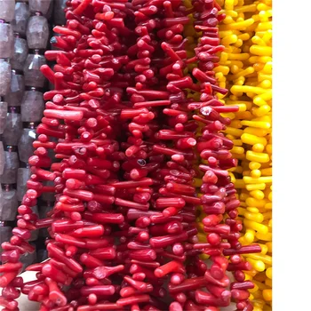 Натуральный камень Коралл Нерегулярные Бусины для изготовления ювелирных изделий DIY Женское Ожерелье Браслет 4-7 мм Доступно 7 цветов Очаровательные Аксессуары