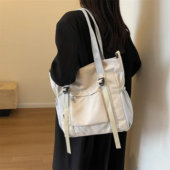 Новые модные холщовые сумки большого размера дизайнерских брендов для отдыха через плечо для девочек, женщин, студенток, сумки через плечо для покупок