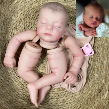 Новый 20-дюймовый комплект для куклы-Реборн в разобранном виде, с росписью Alessia 3D, на коже видны вены, детали куклы с тканевым телом, аксессуары для куклы
