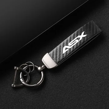 Новый кожаный автомобильный брелок из высококачественного углеродного волокна для Mitsubishi Lancer EX 10 Lancer X автомобильные аксессуары Аксессуары для брелоков