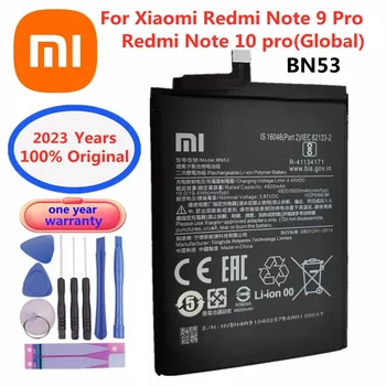 Новый Оригинальный Аккумулятор 5020 мАч BN53 Для Xiaomi Redmi Note 9 Pro 9Pro/10 pro 10pro (Глобальная версия) Phone Bateria + Инструменты