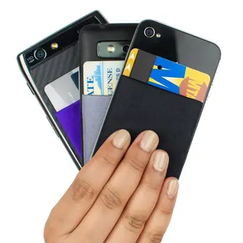 Новый универсальный чехол-бумажник, карман для мобильного телефона, эластичная клейкая наклейка, держатель для телефонной карты.