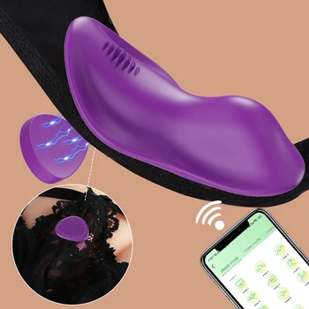 Носимый Bluetooth APP Вибратор для Женщин Беспроводной Пульт Дистанционного Управления Вибрирующее Яйцо Стимулятор Клитора Женские Секс-Игрушки для Пар