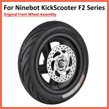 Оригинальное Переднее Колесо В Сборе для Ninebot KickScooter F2 Серии 10 Дюймов 10*2,5 С Самоуплотняющимися Шинами, Вакуумные Детали Колес