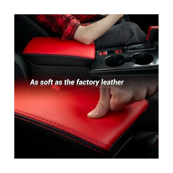 Отделка салона из красной микрофибры, подлокотника центрального управления, крышки коробки для Honda Civic Седан 11-го поколения 2022