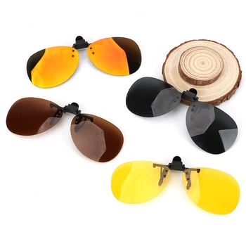 Очки для водителя, Линзы ночного видения для вождения автомобиля, Защита от UVA UVB Для мужчин, Женщин, Поляризованные Солнцезащитные очки, Солнцезащитные очки с клипсами