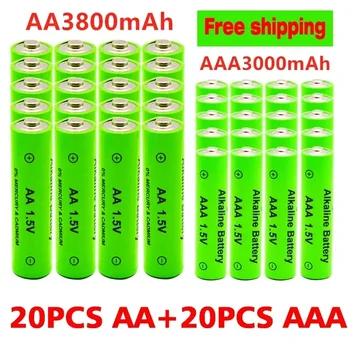 Перезаряжаемые щелочные батареи типа АА ААА 1,5 В 3800 мАч и 3000 мАч для электронных устройств Torch MP3 Battery