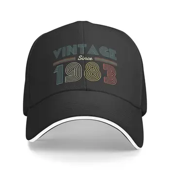 Персонализированная винтажная бейсболка с 1983 года на 40-й день рождения, спортивная Мужская Женская Регулируемая шляпа для папы, летняя