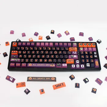 Персонализированная на Хэллоуин симпатичная клавиатура для ключей Pbt с пятисторонней горячей сублимацией Xda High Mechanical Keyboard Universal