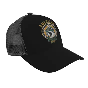Плакат Банды американских байкеров Бейсбольная Кепка Snapback Сетчатая Шляпа Шляпа Дальнобойщика Уличная Шляпа Папы Прямая поставка