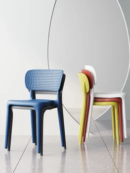Пластиковую спинку стула можно складывать для обеденных столов, стульев, табуреток из утолщенной резины, бытовых обеденных стульев