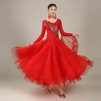 платья для соревнований по бальным танцам стандартное танцевальное платье платье для вальса для бальных танцев платье-качели длинное бальное платье с бахромой