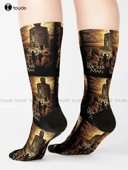 Плетеные мужские носки, бейсбол Носки Мужские Персонализированные на заказ с цифровой печатью 360 °, Подарочные Носки Harajuku Унисекс для взрослых, подростков и молодежи, Носки в стиле Ретро