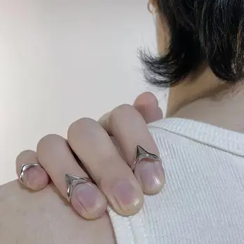Подарок в стиле панк для мужчин, винтажные Регулируемые простые Корейские кольца для хвоста, Женские открывающие кольца, украшения для пальцев, кольца для ногтей на пальцах.