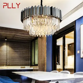 Подвесной светильник PLLY в стиле постмодерн с двойным кристаллом, светодиодная лампа, роскошный светильник для домашней столовой, гостиной