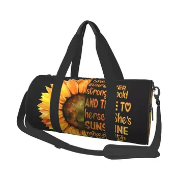 Подсолнух Теплые спортивные сумки Sunshine Art Тренировочная сумка для спортзала Аксессуары для спортзала Милые сумочки Портативная сумка для фитнеса с принтом пары