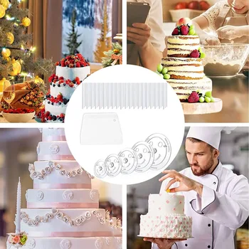 Подставки для тортов для многоярусных тортов Подставка для тортов 5 уровней (9/12/16/20/26 см)) с 20 Пластиковыми дюбелями Подставки для тортов