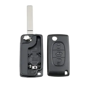 Подходит для Peugeot Partner Citroen Berlingo или Dispatch 3-кнопочный брелок для ключей с дистанционным управлением Чехол для ключей защита ключей