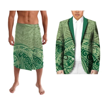 Полинезия Повседневный костюм из 2 предметов и ie faitaga Для мужчин, свадебные мужские костюмы с лацканами, блейзер для выпускного вечера, подарок на День отца