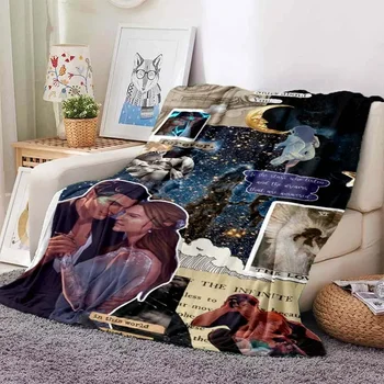 Популярное одеяло с рисунком Акотар, фланелевое тонкое одеяло star art, портативное одеяло для дома, путешествий, офиса, обеденного перерыва
