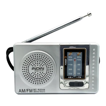 Портативное карманное радио, телескопическая антенна, мини-многофункциональное AM FM-радио на батарейках для пожилых людей