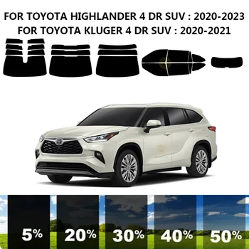 Предварительно Обработанная нанокерамика car UV Window Tint Kit Автомобильная Оконная Пленка Для TOYOTA HIGHLANDER 4 DR SUV 2020-2023