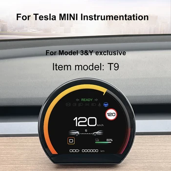 Предварительный дисплей для Tesla Модель 3 2017-2023 Модель Y 2019-2023 3,6-дюймовый IPS-экран Скорость Синхронизации Режим Автоматического Изменения Кластерный Дисплей
