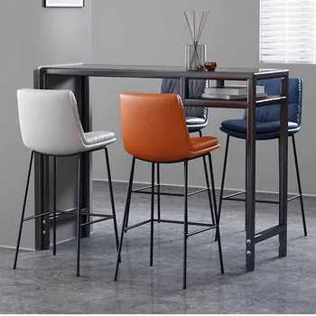 Промышленные барные стулья для гостиной, современный минималистичный барный стул роскошного дизайна, Высокая белая мебель для кафе Bancos Para Barra De Cocina