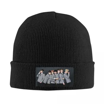 Рок-группа KPOPs, шляпы-капоты, модная вязаная шапка для женщин, мужчин, осень-зима, теплые тюбетейки, шапочки, кепки
